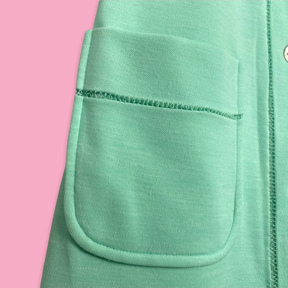 Vintage 60s David Crystal Fashion Collared Button Front Dress - Picture 6 of 15